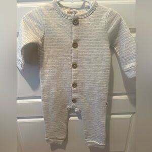 NWT Rabbit+ Bear Grey & White Striped Playsuit